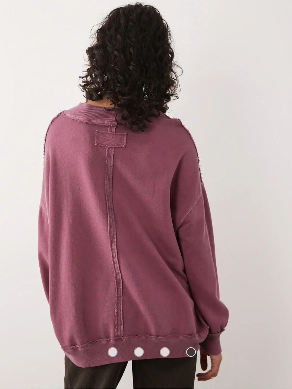 Free People Palm Springs Pullover Size Medium Grape nwot